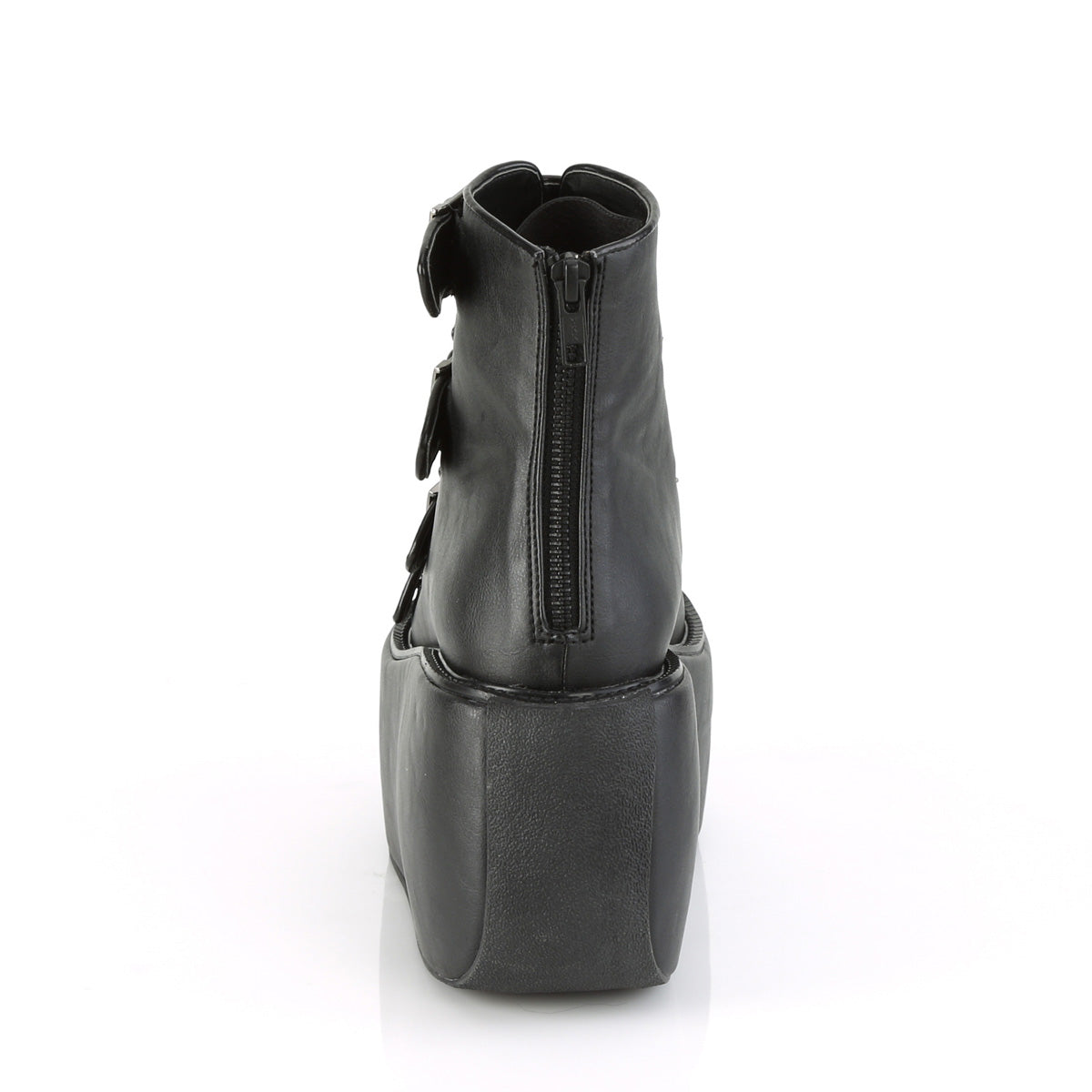 VIOLET-150 Black Vegan Leather-Hologram Ankle Boot Demonia