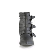 WARLOCK-50-B Black Vegan Leather Ankle Boot Demonia US Size (Unisex/Men's): 4