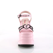 WAVE-09 Baby Pink Hologram Sandal Demonia US Size (Women's): 6