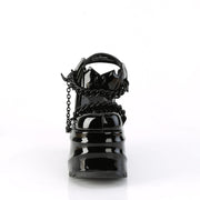WAVE-20 Black Patent Sandal Demonia US Size (Women's): 6
