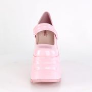 WAVE-32 Baby Pink Hologram Mary Janes Demonia US Size (Women's): 6