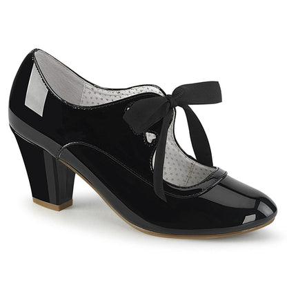 WIGGLE-32 Black Patent Pin Up Couture
