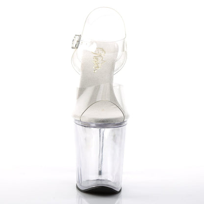 XTREME-808 Clear Platform Sandal Pleaser