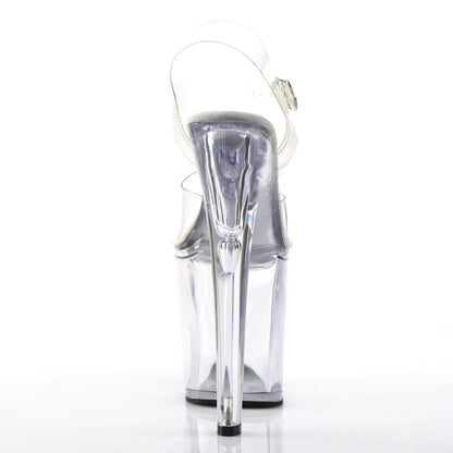 XTREME-808 Clear Platform Sandal Pleaser