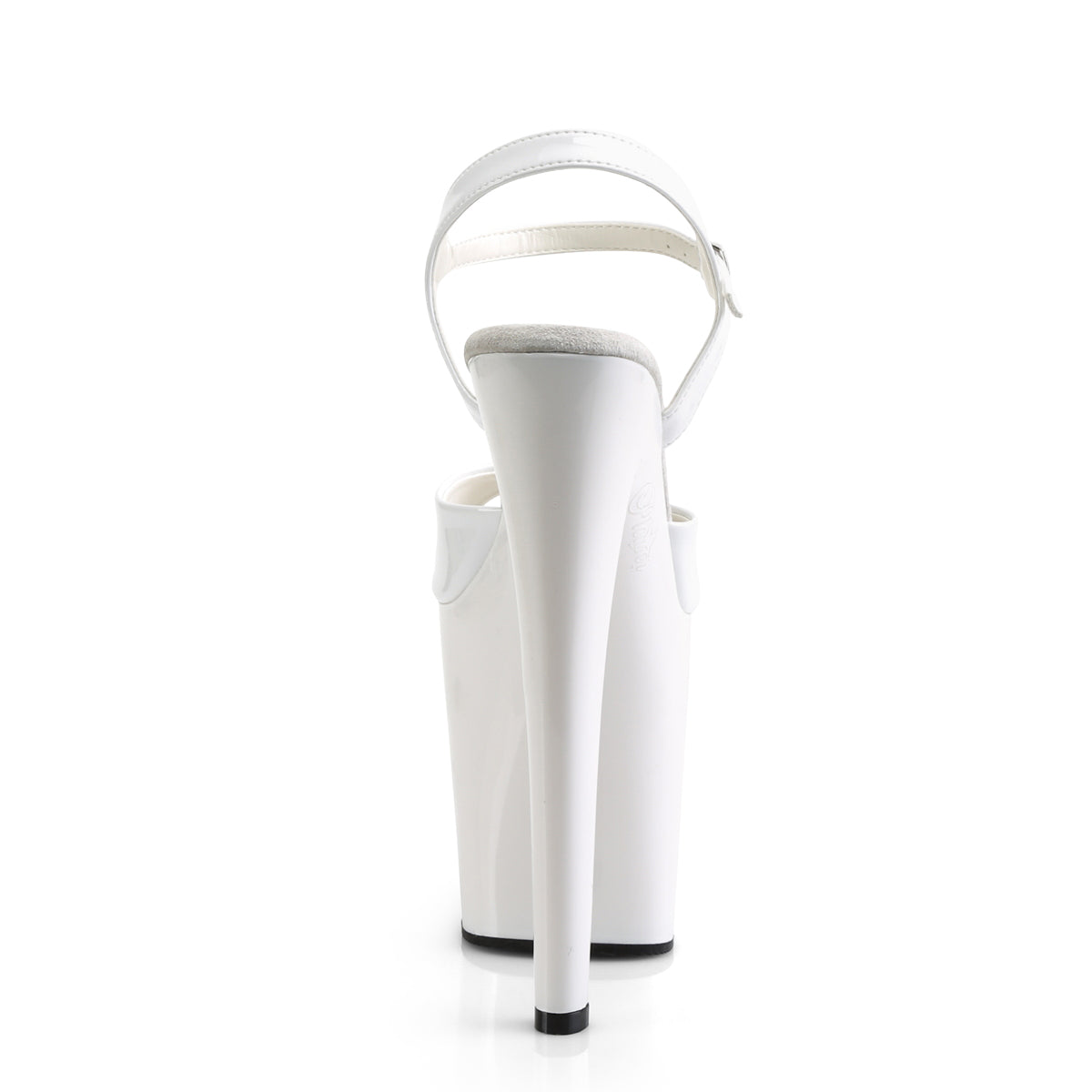 XTREME-809 White Patent Platform Sandal Pleaser