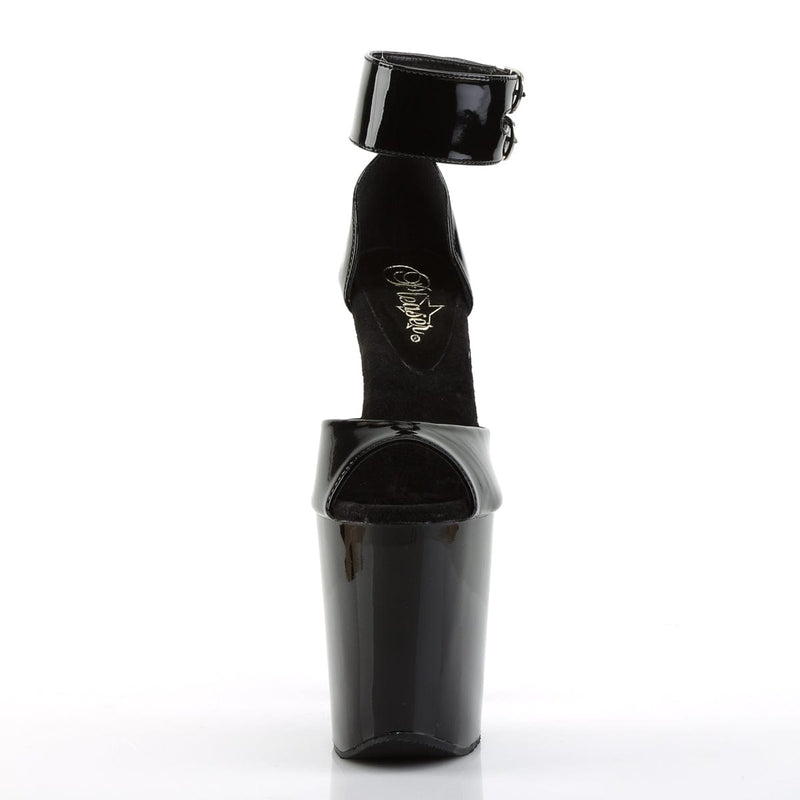 XTREME-875 Black Patent/Black Platform Sandal Pleaser US Size (Women's): 5