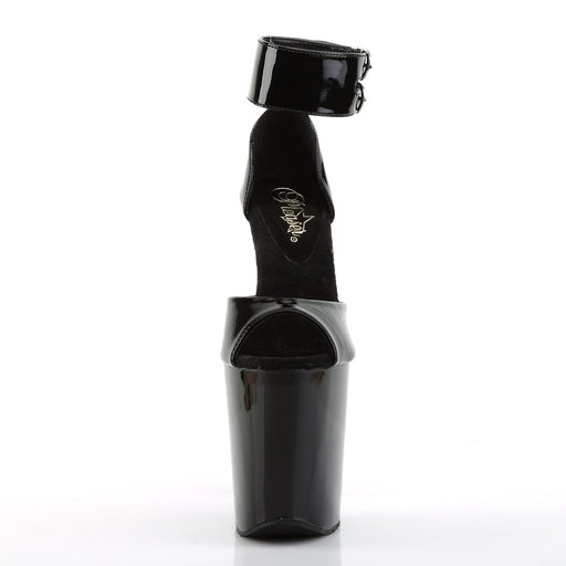 XTREME-875 Black Patent/Black Platform Sandal Pleaser US Size (Women's): 5