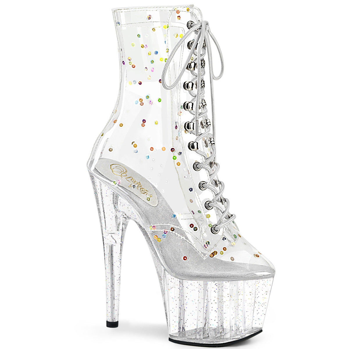 ADORE-1020C-2 Clear Ankle Boots