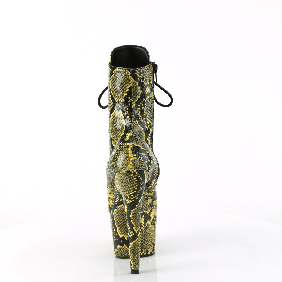 ADORE-1020SPWR Yellow Snake Print Boots