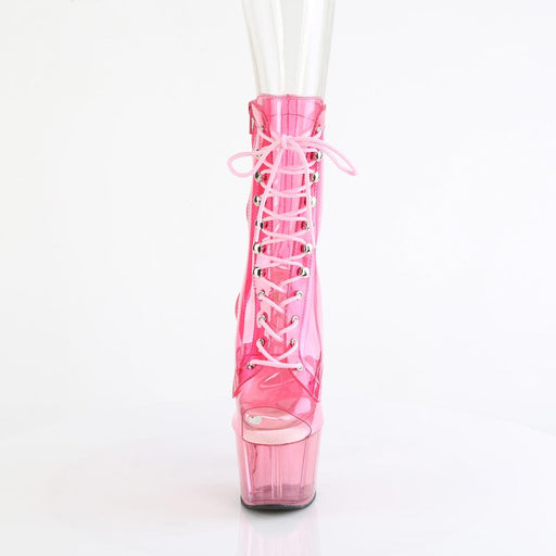 ADORE-1021C-T Baby Pink Translucent PVC/Baby G. Pink Tinted Pleaser US Size (Women's): 5