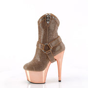 ADORE-1029CHRS Rose Gold Rhinestones/Rose Gold Chrome Pleaser US Size (Women's): 5