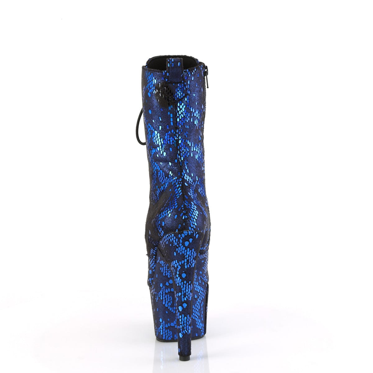 ADORE-1040SPF Blue Metallic Snake Print Fabric