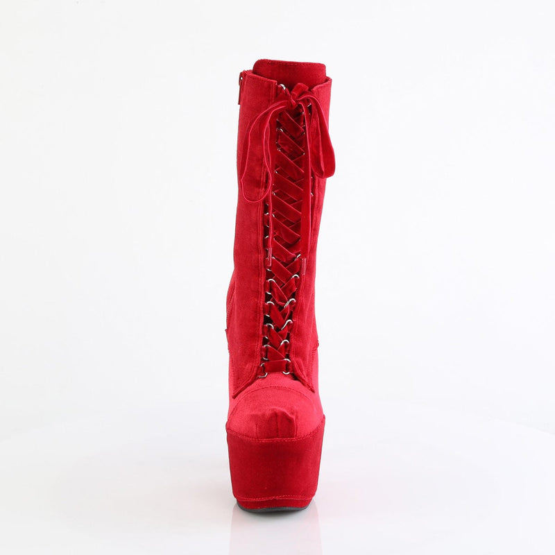 ADORE-1045VEL Red Velvet/Red Velvet Pleaser US Size (Women's): 5