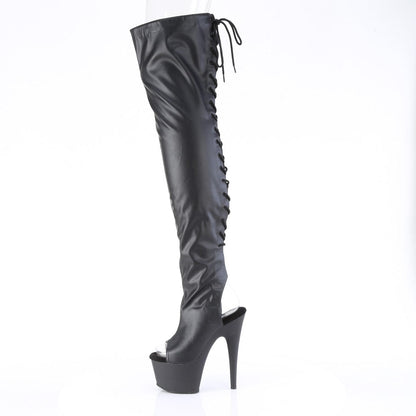 ADORE-3017 Black Stretch Faux Leather
