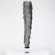 ADORE-3019C-RSF Clear-Black/Clear Pleaser US Size (Women's): 5