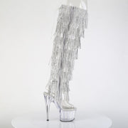 ADORE-3019C-RSF Clear-Silver/Clear Pleaser US Size (Women's): 5