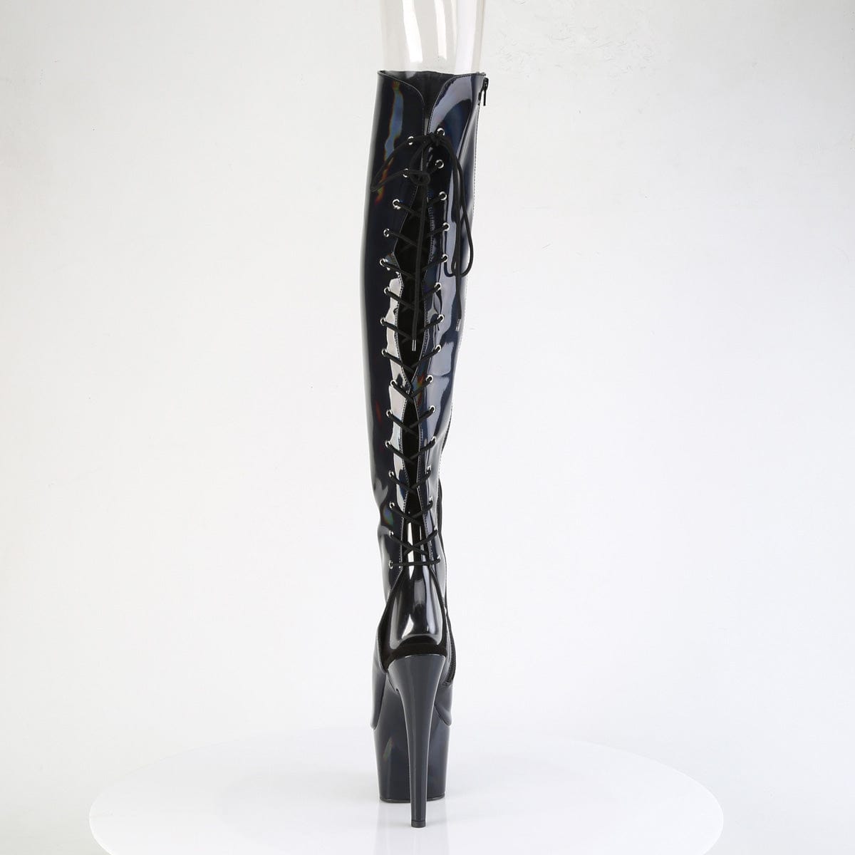 ADORE-3019HWR Black Stretch Hologram/Black Hologram Pleaser US Size (Women's): 5