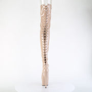 ADORE-3850 Nude Stretch Patent/Nude Pleaser US Size (Women's): 5
