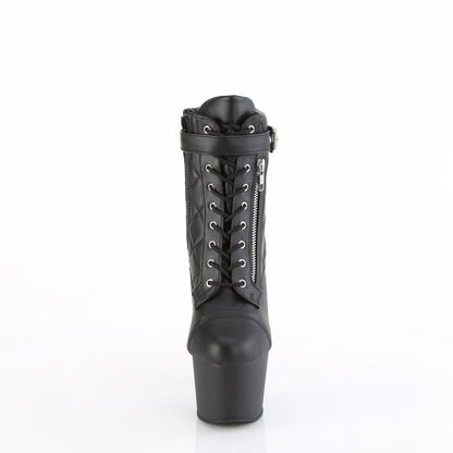 ADORE-700-05 Black Faux Leather/Black Matte