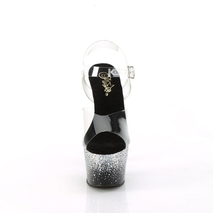 ADORE-708SS  Clear /Black-Silver Multi Glitter