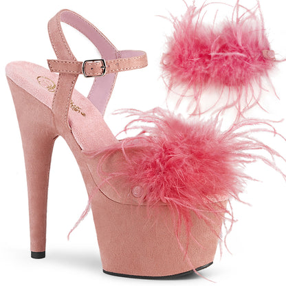 ADORE-709F Baby Pink F.Suede-Feather/Baby Pink F.Suede