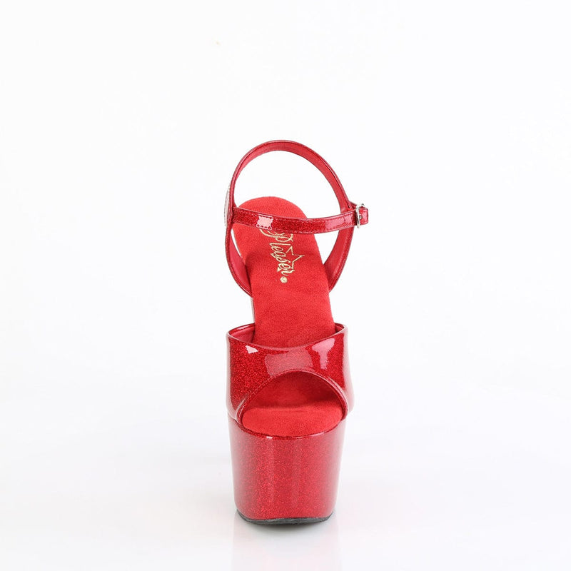 ADORE-709GP Ruby Red Glitter Patent/M Pleaser US Size (Women's): 5