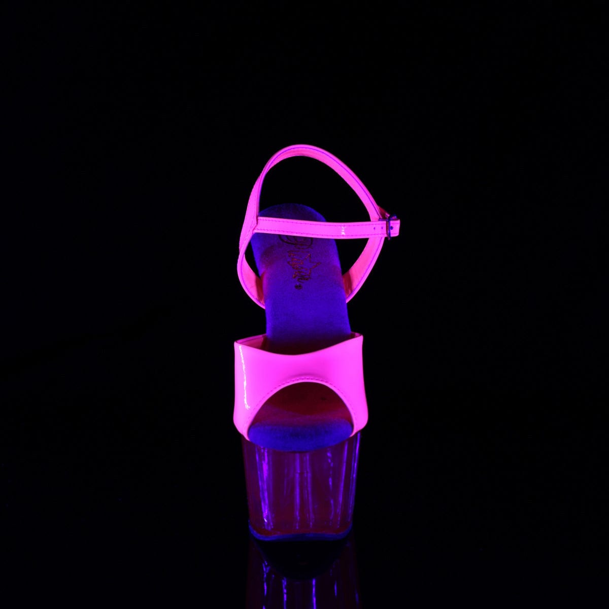 ADORE-709UVT Neon Hot Pink Patent/Hot Pink Tinted Pleaser US Size (Women's): 5