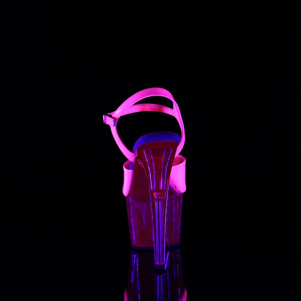 ADORE-709UVT Neon Hot Pink Patent/Hot Pink Tinted Pleaser US Size (Women's): 5