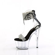 ADORE-727RS Clear-Black/Clear Pleaser US Size (Women's): 5