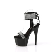 ADORE-770 Black Patent -Rhinestones/Black Pleaser US Size (Women's): 5