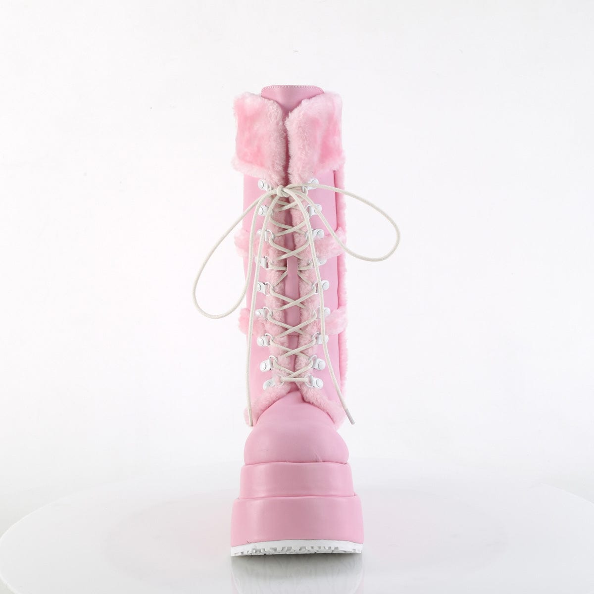 BEAR-202 Baby Pink Vegan Leather Demonia US Size (Women's): 6