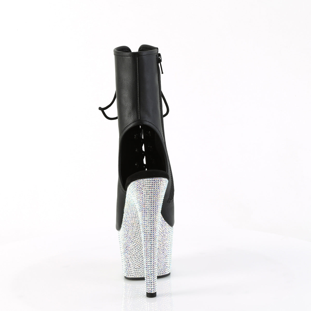 BEJEWELED-1016-7 Black Ankle Boots