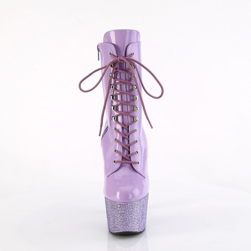 BEJEWELED-1020-7 Lavender Hologram Patent/Lavender Rhinestones Pleaser US Size (Women's): 5