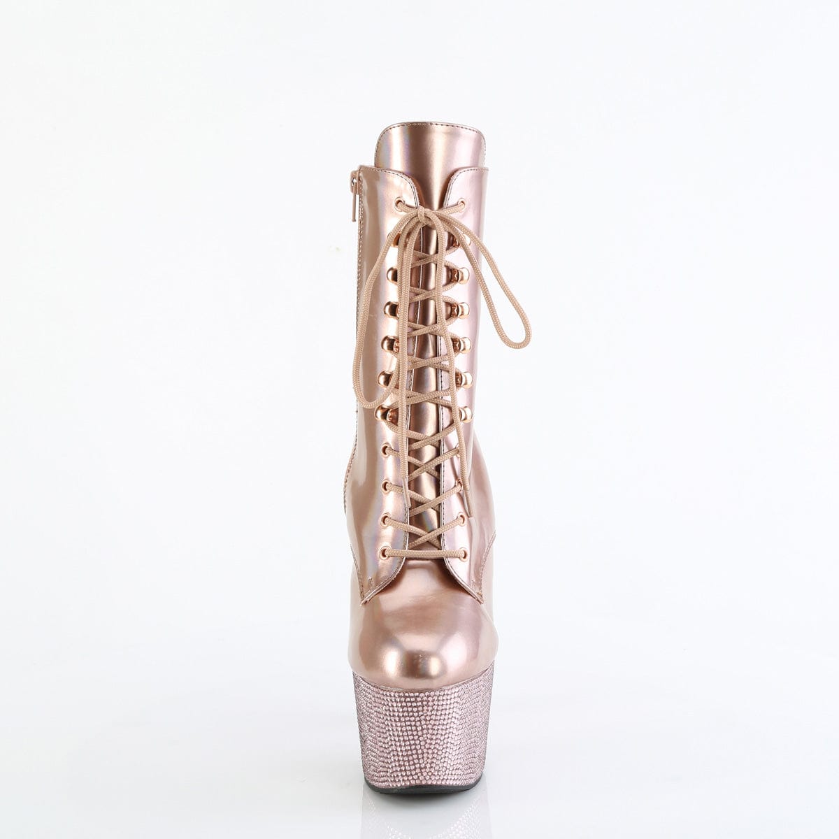 BEJEWELED-1020-7 Rose Gold Holo Patent/Rose Gold AB Rhinestones