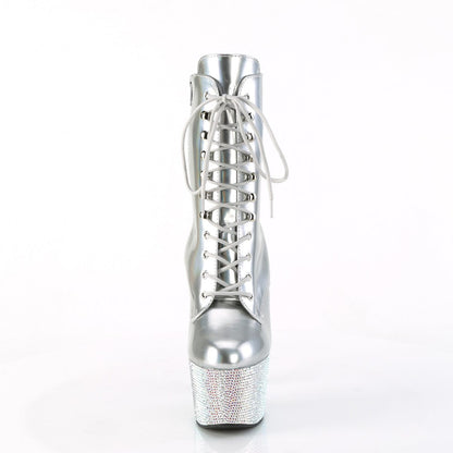 BEJEWELED-1020-7 Silver Holo Patent/Silver AB Rhinestones