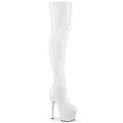 BEJEWELED-3000-7 White Stretch Hologram Patent/White Rhinestones Pleaser US Size (Women's): 5