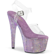 BEJEWELED-708RRS Clear/Lavender Rhinestones Pleaser US Size (Women's): 5