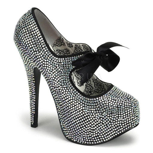 Bordello TEEZE-04R Pump (Iridescent Rhinestones)