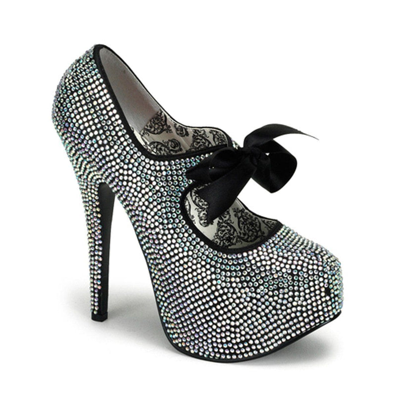 Bordello TEEZE-04R Pump (Iridescent Rhinestones)