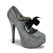 Bordello TEEZE-04R Pump (Iridescent Rhinestones)