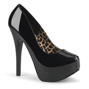 Bordello TEEZE-06 Pump (Black Patent)