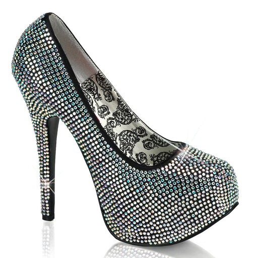 Bordello TEEZE-06R Pump (Iridescent Rhinestones)