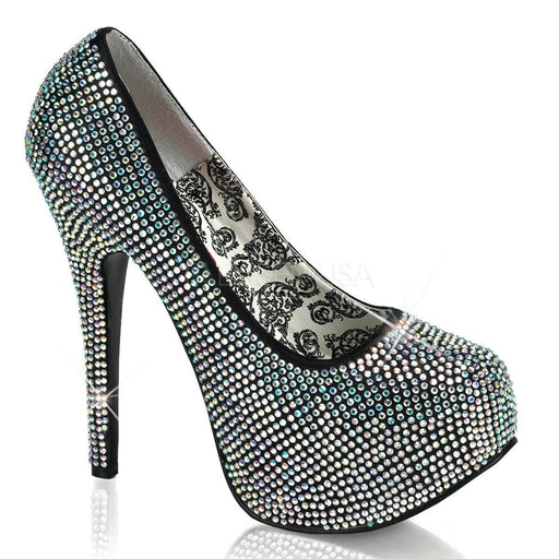 Bordello TEEZE-06R Pump (Iridescent Rhinestones)