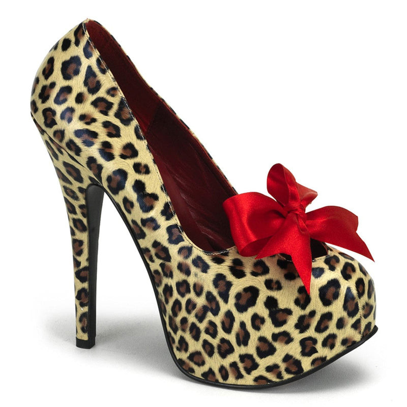 Bordello TEEZE-12 Pump (Cheetah Print Pu)