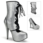 Bordello TEEZE-31G Pump (Silver Mini Glitter)