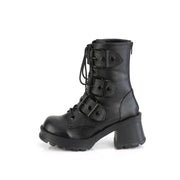 BRATTY-118 Black Vegan Leather Demonia US Size (Women's): 6