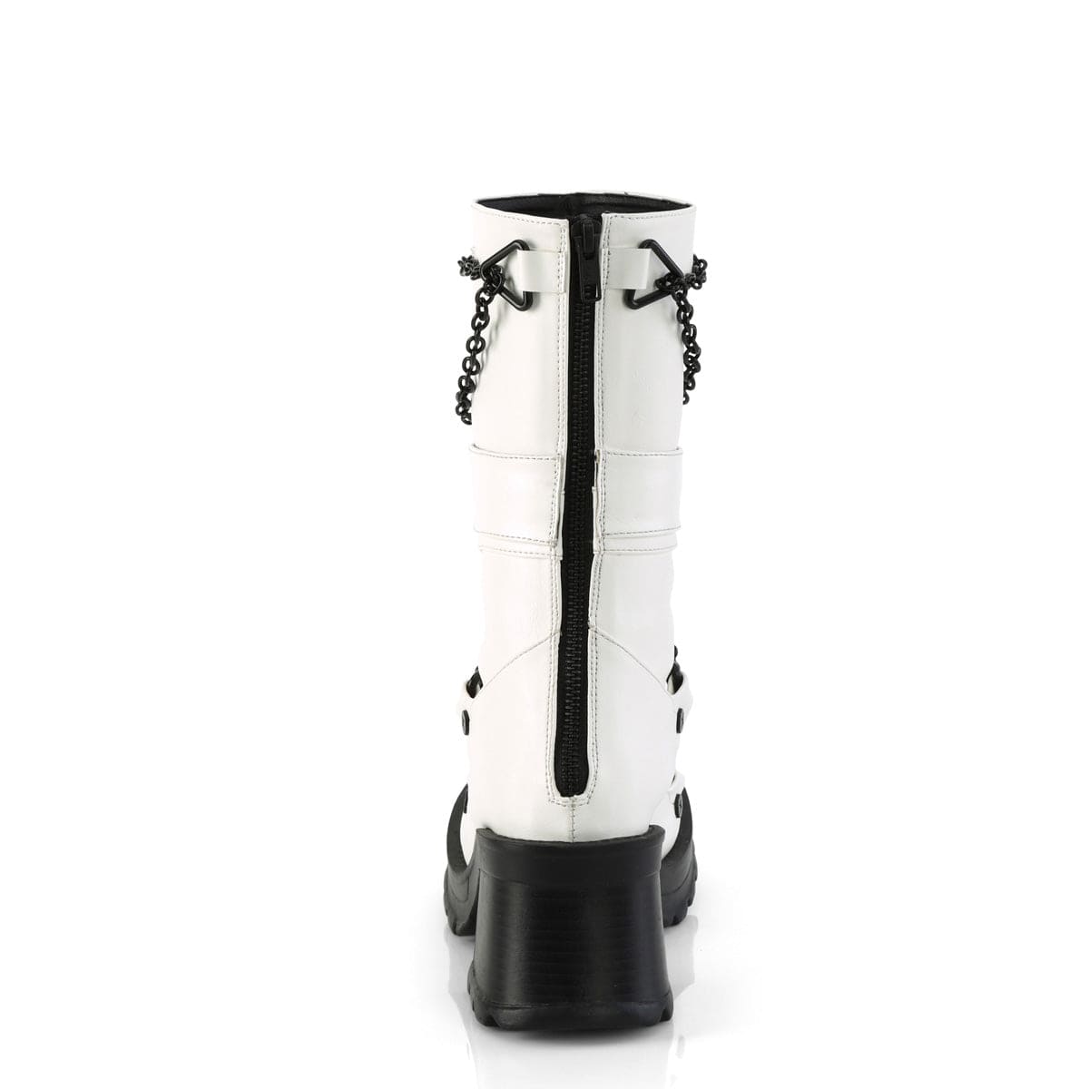 BRATTY-120 White Vegan Leather Demonia US Size (Women's): 6
