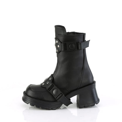 BRATTY-56 Black Vegan Leather