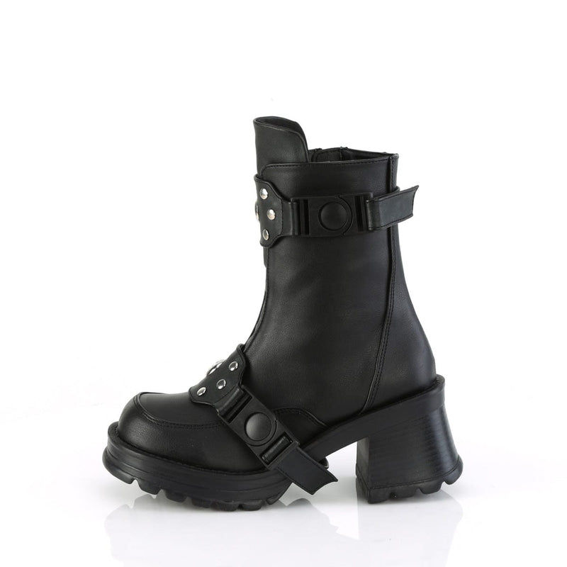 BRATTY-56 Black Vegan Leather Demonia US Size (Women's): 6