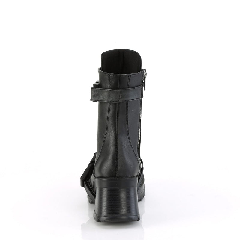 BRATTY-56 Black Vegan Leather Demonia US Size (Women's): 6